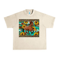 Sandshell western horse sunflowers Urban Heavy Tee - Artiststas