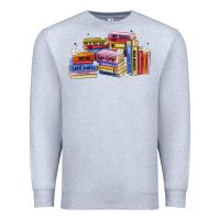 Heather Grey book tropes Premium Sweatshirt - Artiststas