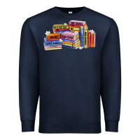 Navy book tropes Premium Sweatshirt - Artiststas