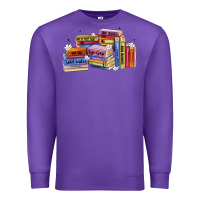 Purple book tropes Premium Sweatshirt - Artiststas