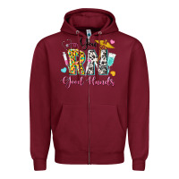 Burgundy you rn good hands Zipper Hoodie - texasbilliewilder