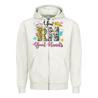 Oatmeal Heather you rn good hands Zipper Hoodie - texasbilliewilder