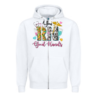 White you rn good hands Zipper Hoodie - texasbilliewilder