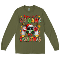 Army Green i paused my game for christmas Long Sleeve Tee - Zillion Design Studio