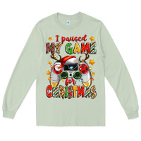 I Paused My Game For Christmas Long Sleeve Tee | Teevron