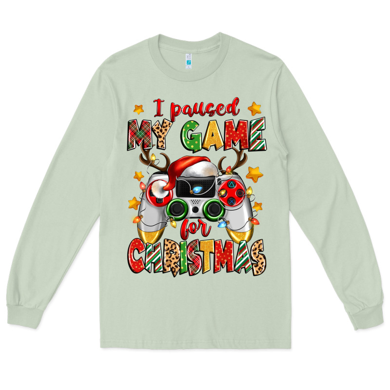 I Paused My Game For Christmas Long Sleeve Tee by Zillion Design Studio | Teevron