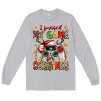 Moon Dust i paused my game for christmas Long Sleeve Tee - Zillion Design Studio