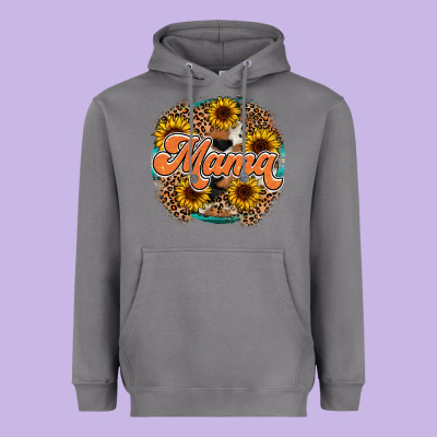 Mama Western Heavyweight Hoodie Designed By Racoondesign