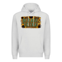 Dove Grey Sunflower Leopard Mama Tried Premium Hoodie - Jasminsmagicworld