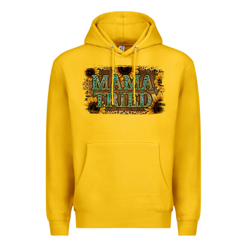 Sunflower Leopard Mama Tried Premium Hoodie by Jasminsmagicworld | Teevron