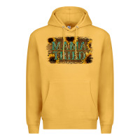 Mustard Sunflower Leopard Mama Tried Premium Hoodie - Jasminsmagicworld