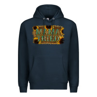 Navy Sunflower Leopard Mama Tried Premium Hoodie - Jasminsmagicworld