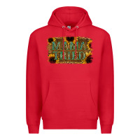 Red Sunflower Leopard Mama Tried Premium Hoodie - Jasminsmagicworld