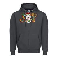 Smoke husky christmas joy Zipper Hoodie - RanaPortraitStore