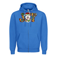 True Royal husky christmas joy Zipper Hoodie - RanaPortraitStore