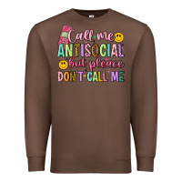 Chestnut call me antisocial but please don't call me Premium Sweatshirt - Artiststas
