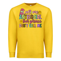 Lemon call me antisocial but please don't call me Premium Sweatshirt - Artiststas
