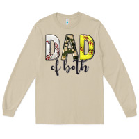 Mushroom dad of both with softball and baseball Long Sleeve Tee - texasbilliewilder