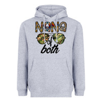Heather Grey nana of both Heavyweight Hoodie - CowhideDigitalArt
