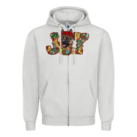Dove Grey german shepherd christmas joy Zipper Hoodie - RanaPortraitStore