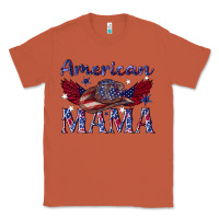 Copper American mama with cowboy Classic Tee - texasbilliewilder