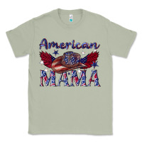 Matcha American mama with cowboy Classic Tee - texasbilliewilder