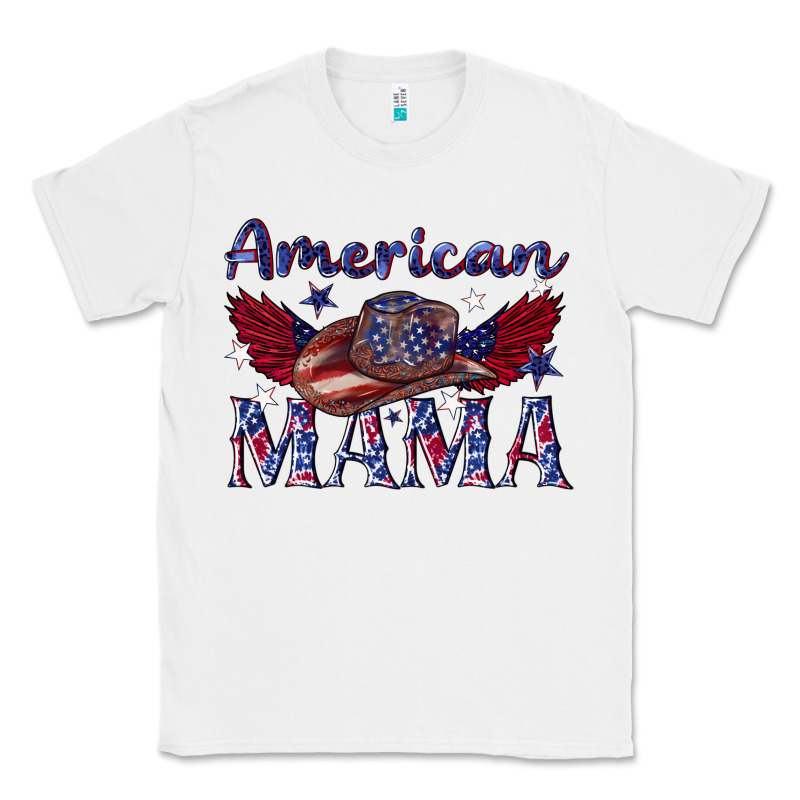 American Mama With Cowboy Classic Tee by texasbilliewilder | Teevron