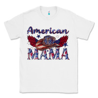 White American mama with cowboy Classic Tee - texasbilliewilder