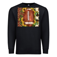 Black football leopard cowhide sunflower Premium Sweatshirt - JahusDesignShop