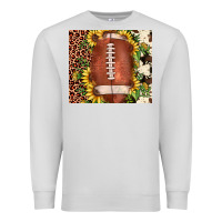 Dove Grey football leopard cowhide sunflower Premium Sweatshirt - JahusDesignShop