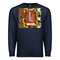 Navy football leopard cowhide sunflower Premium Sweatshirt - JahusDesignShop