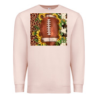 Pale Pink football leopard cowhide sunflower Premium Sweatshirt - JahusDesignShop