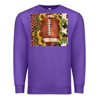 Purple football leopard cowhide sunflower Premium Sweatshirt - JahusDesignShop