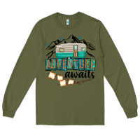 Army Green adventure awaits Long Sleeve Tee - texasbilliewilder