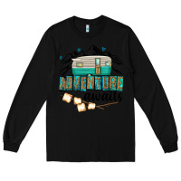 Black adventure awaits Long Sleeve Tee - texasbilliewilder