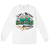 White adventure awaits Long Sleeve Tee - texasbilliewilder