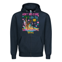 Navy aint no cure for the summer time blues Zipper Hoodie - texasbilliewilder
