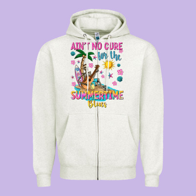 Aint No Cure For The Summer Time Blues Zipper Hoodie Designed By Texasbilliewilder