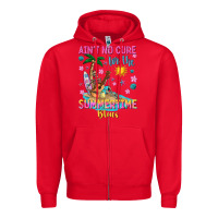 Red aint no cure for the summer time blues Zipper Hoodie - texasbilliewilder