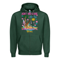 Sports Green aint no cure for the summer time blues Zipper Hoodie - texasbilliewilder