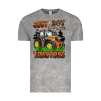 Cloud Rock just a boy who loves tractors Vintage Tee - BarkalooDesign