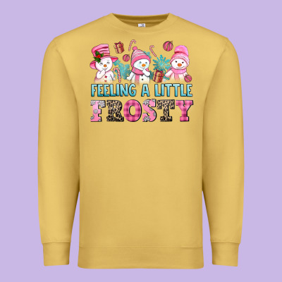 Feelin' A Little Frosty Premium Sweatshirt Designed By Adodesignshop