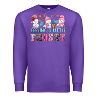 Purple feelin' a little frosty Premium Sweatshirt - AdoDesignShop