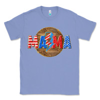 Colony Blue American mama with lightning bolt Classic Tee - texasbilliewilder