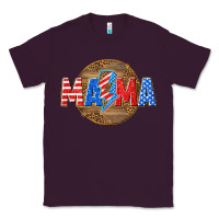 Plum American mama with lightning bolt Classic Tee - texasbilliewilder