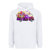 White mardi gras truck Heavyweight Hoodie - FaDigitalArtStudio