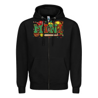 Black mini softball Zipper Hoodie - Zillion Design Studio