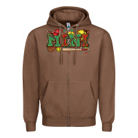 Chestnut mini softball Zipper Hoodie - Zillion Design Studio