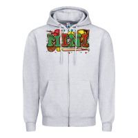 Heather Grey mini softball Zipper Hoodie - Zillion Design Studio