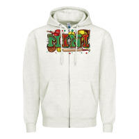 Oatmeal Heather mini softball Zipper Hoodie - Zillion Design Studio